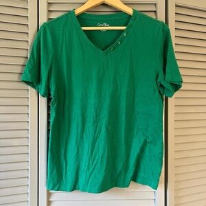 Coral Bay V Neck Short Sleeve T-Shirt